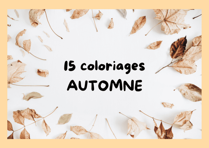 15 coloriages automne