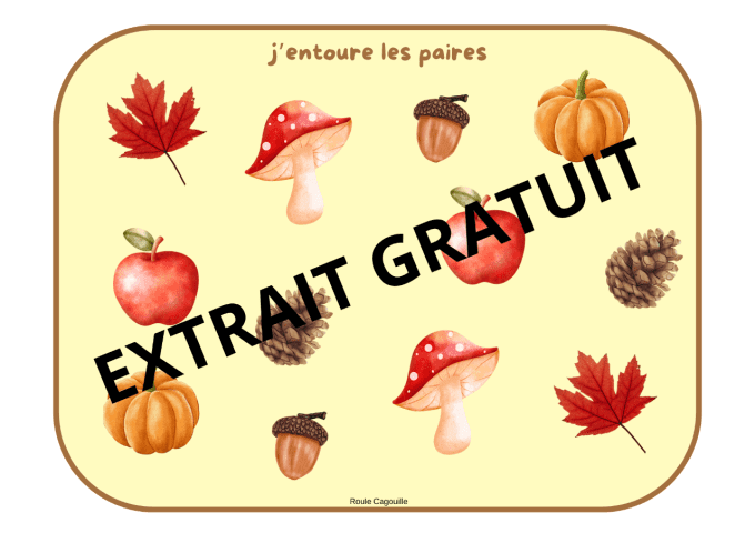 Cartes et Activités Automne