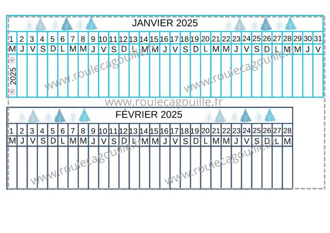 Calendrier 2024/2025