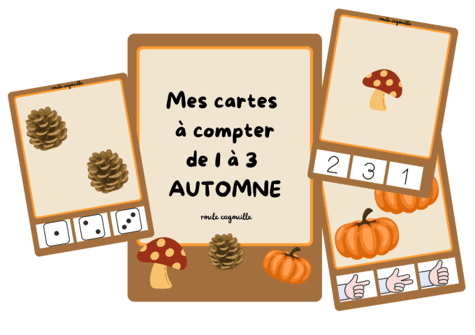 Cartes à compter 1 à 5