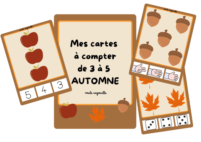 Cartes à compter 1 à 5