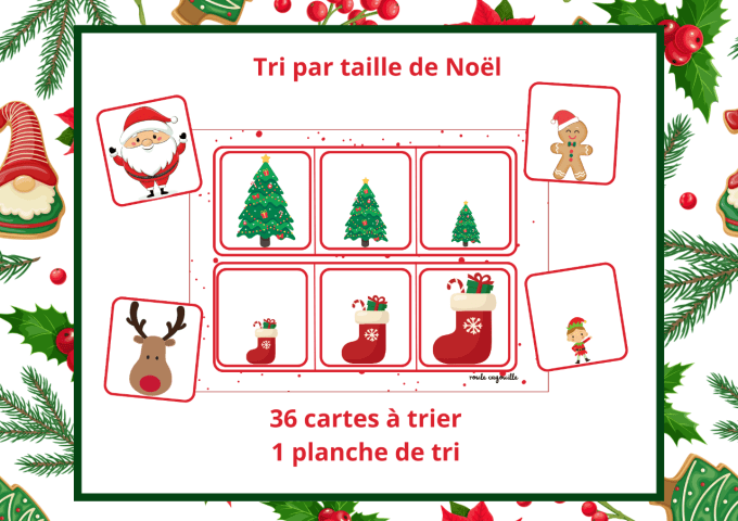 Tri par taille - Noël-